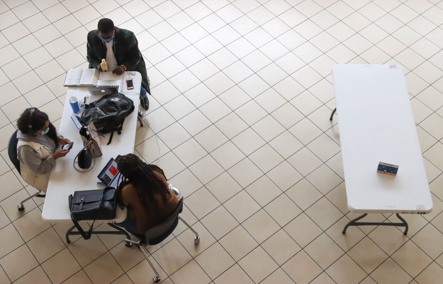 Photos: UTA campus comes back to life as students return for the first time since Thanksgiving break